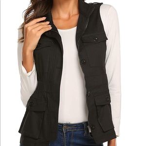 Women's Sleeveless Jacket Military Jackets